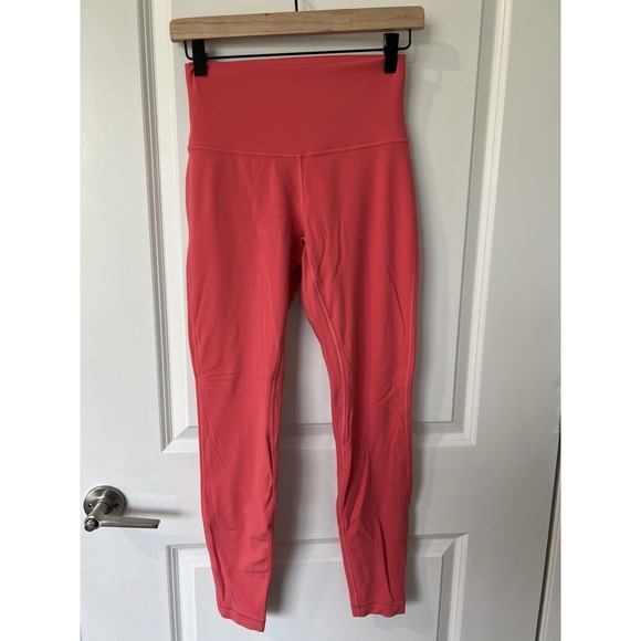 Lululemon Align HR High-Rise Pant 28" - Pale Raspberry‎  Double Lined - Size 6 - Picture 1 of 4